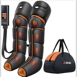 New in box Leg Massager with Heat and Compression : Foot and Calf Massager for Circulation and Pain