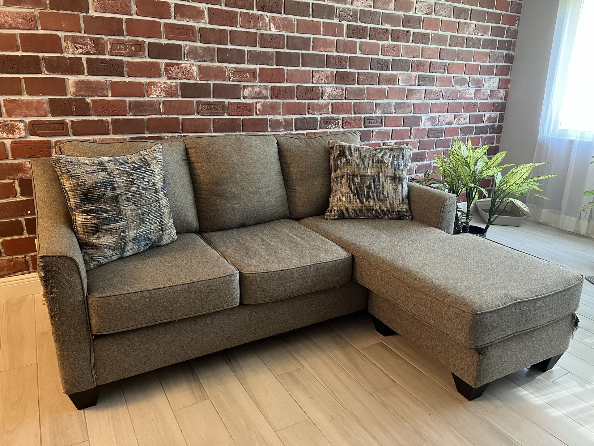 Gray Sofa Chaise