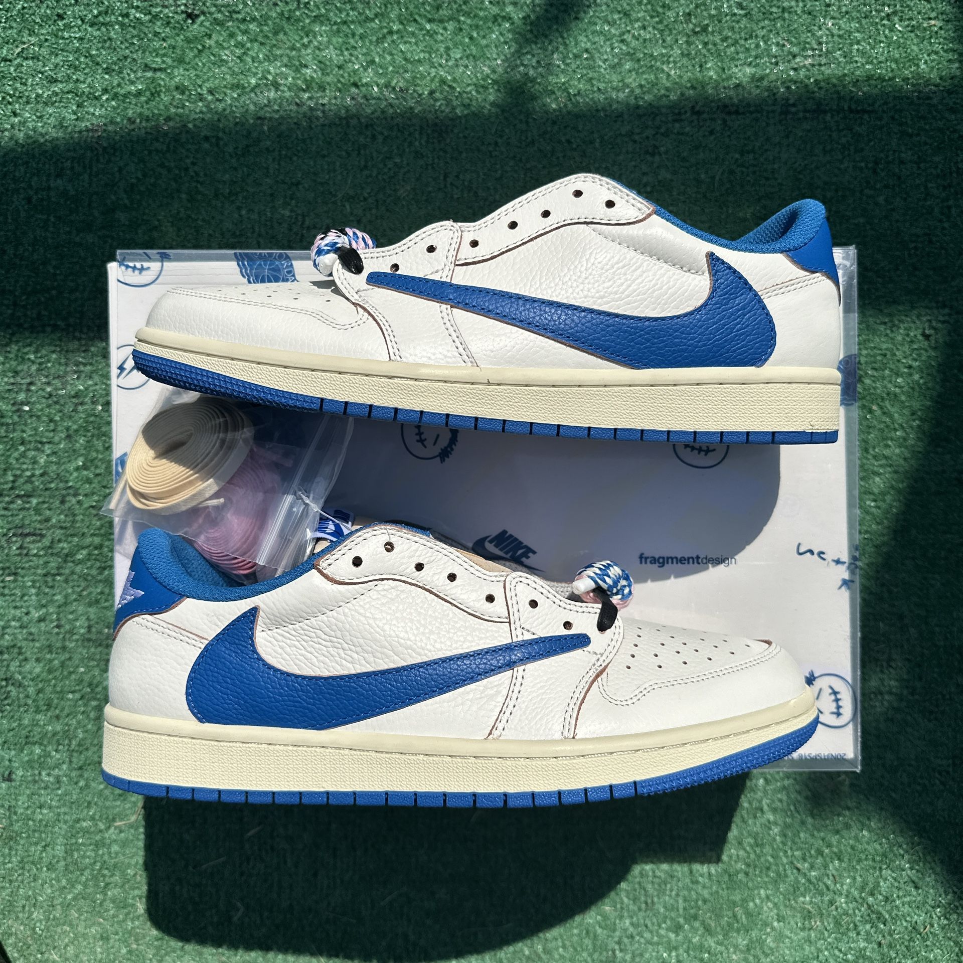 Travis Scott Jordan 1 Low ´Sail Military Blue´
