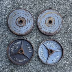 Olympic Cast-Iron 45lb Plates 2” Hole