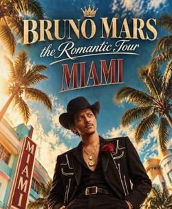 2 tickets Bruno Mars The Romantic Tour Miami
