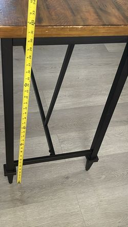 Industrial Wood and Metal Desk
