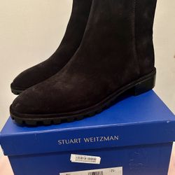 STUART WEITZMAN MAELIE SUEDE BOOTIES Black Shoes