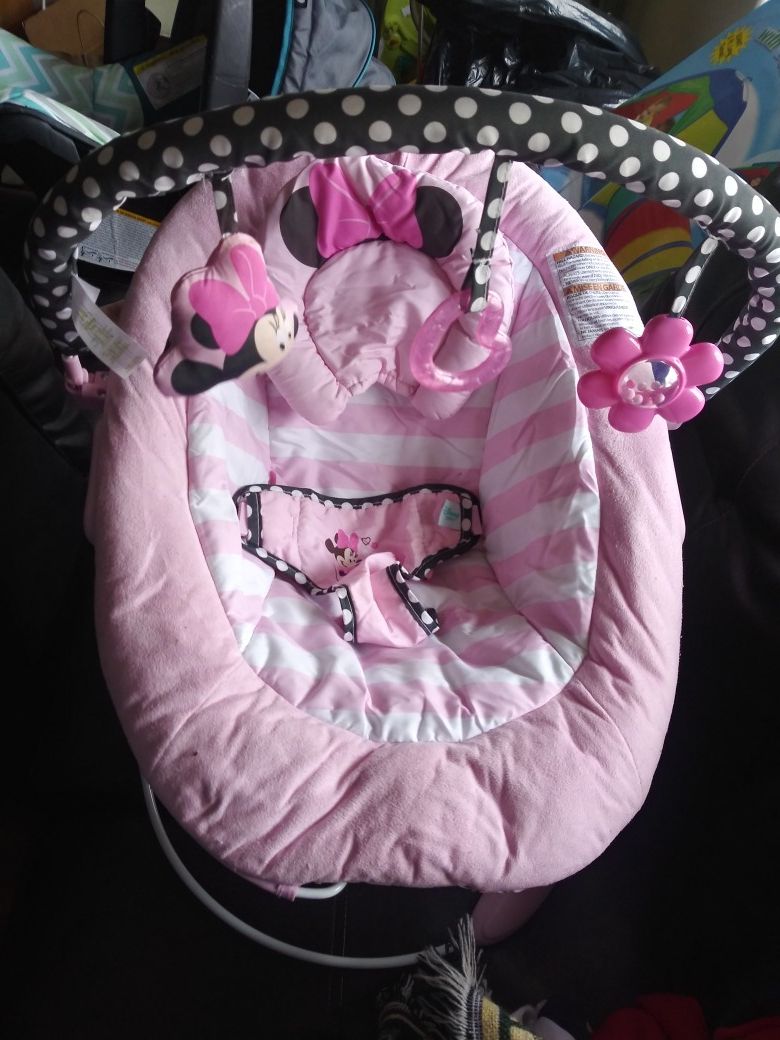 Disney minnie mouse plush bouncer
