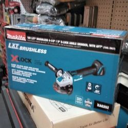MAKITA 18V LXT BRUSHLESS 4 - 1/2" / 5" X - LOCK ANGLE GRINDER, WITH AFT (TOOL ONLY)