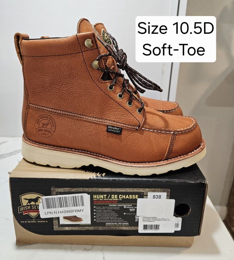 Red Wings Irish Setter Soft Toe Boots Size 10.5D