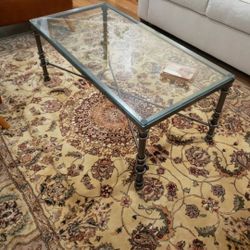 Iron Glass Coffee Table