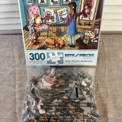 Bits and Pieces 300 Piece Puzzle The Artist Large Pieces Complete