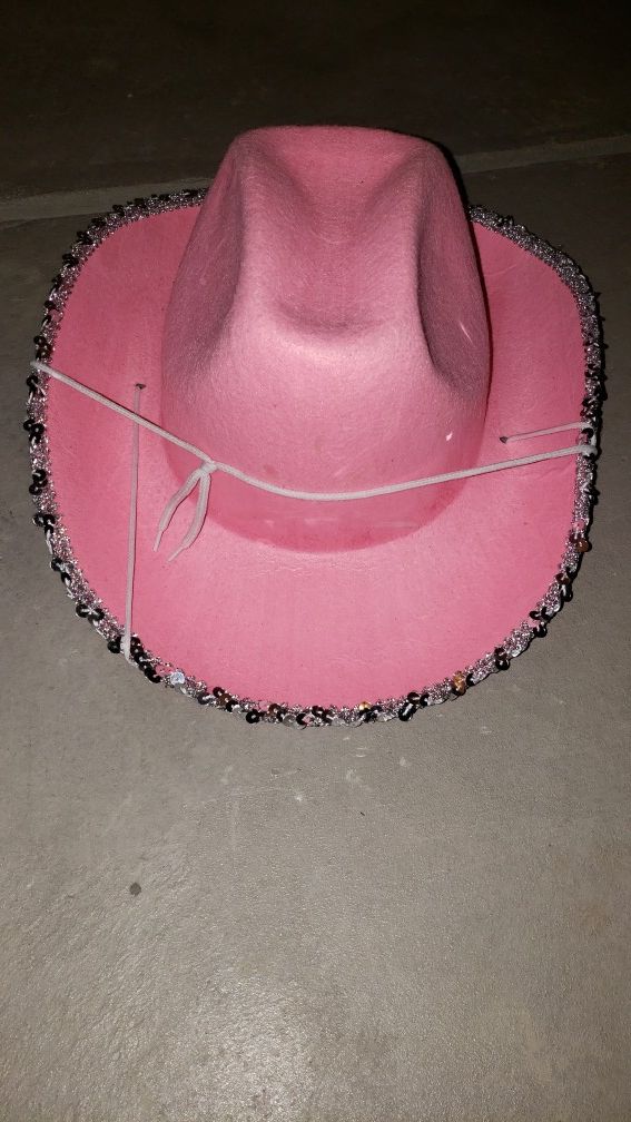 Pink cowgirl hat