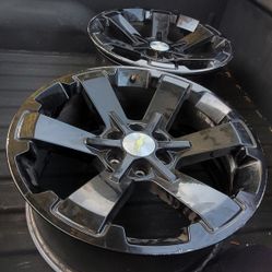 Black 22 Inch Chevy Rims...400 OBO