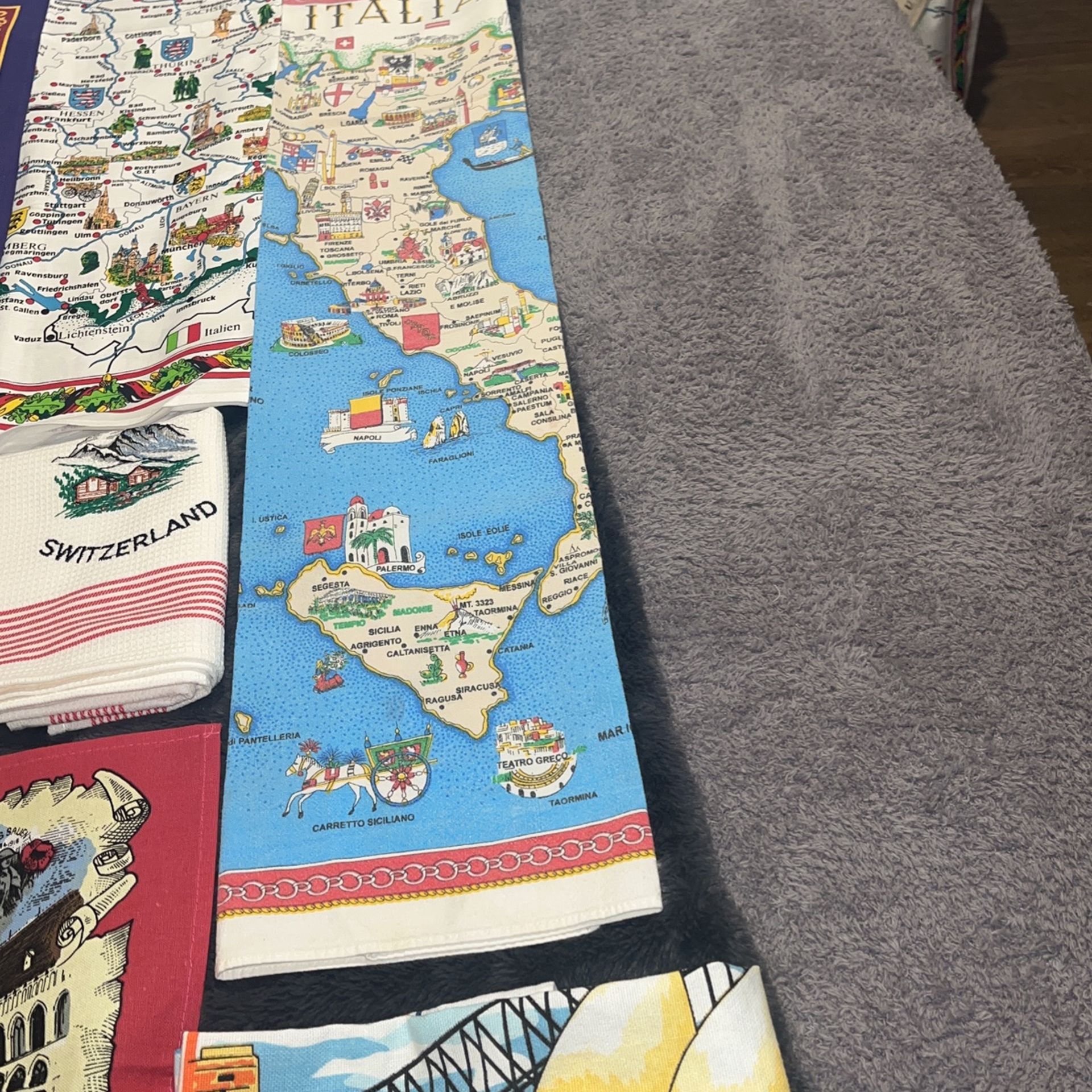 Tea Towels Are From All Over The World