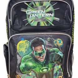 Green Lantern 16 Inch Rolling BackPack New 6 Pc