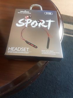 Bluetooth Wireless Neck Band Headset. New in the box