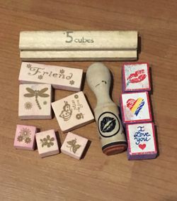 Valentines inspired stamps