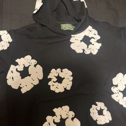 Black Denim Tears Cotton Wreath Hoodie | Medium