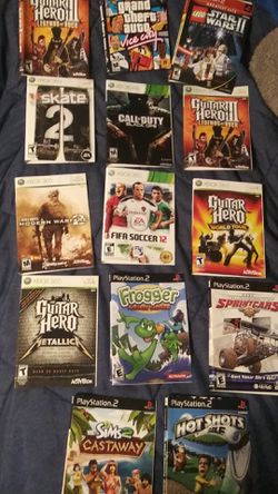 Various Xbox 360 Video Game Replacement Case Art