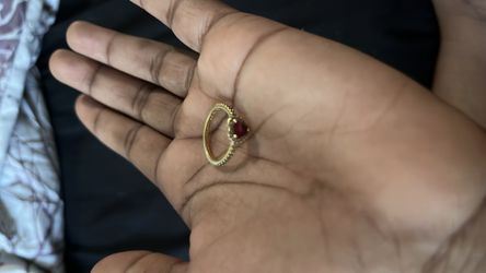 Pandora elevated heart ring 14k size 7