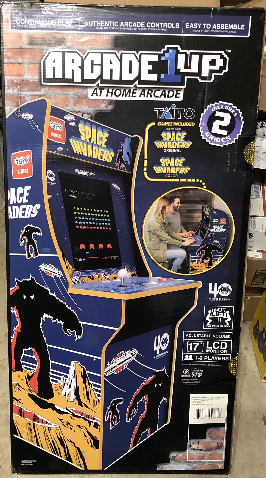 Arcade1up Space Invaders Brand New