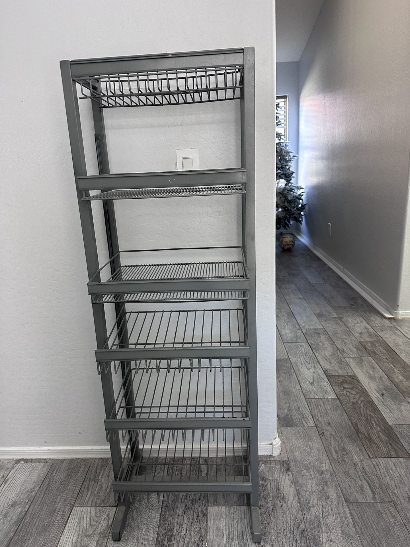 metal shelves
