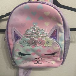 Princess Cat Mini Sparkly Colorful Girls Backpack