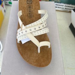 Sandals - White Straps 