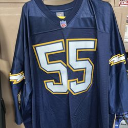 CHARGERS #55 SEAU NEW JERSEY- size. 5XL