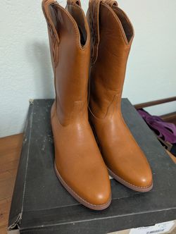 Mens Leather Boots Size 9
