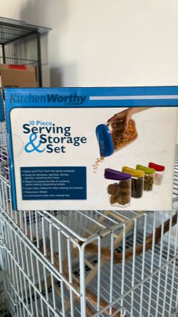 Brand new 10 piece serving and storage set