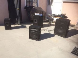 PA speakers mic and sound system rentals