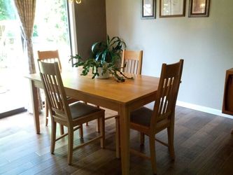 DINING TABLE and CHAIRS