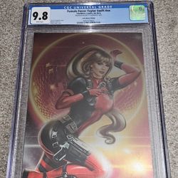 Female Force: Taylor Swift Lady Deadpool Metal CGC 9.8 Comic