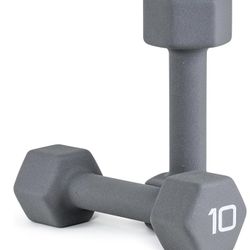 12$  Pairs  10Lb  CAP Neoprene Coated Dumbbell Weights | Multiple options