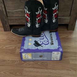 Elliut Western Boots, Black, 9.5 Female