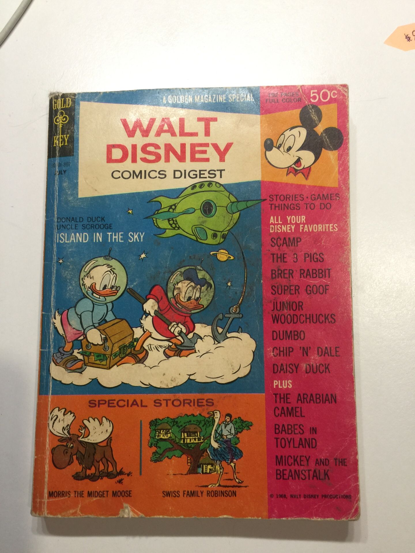 1968 Walt Disney Comics Digest