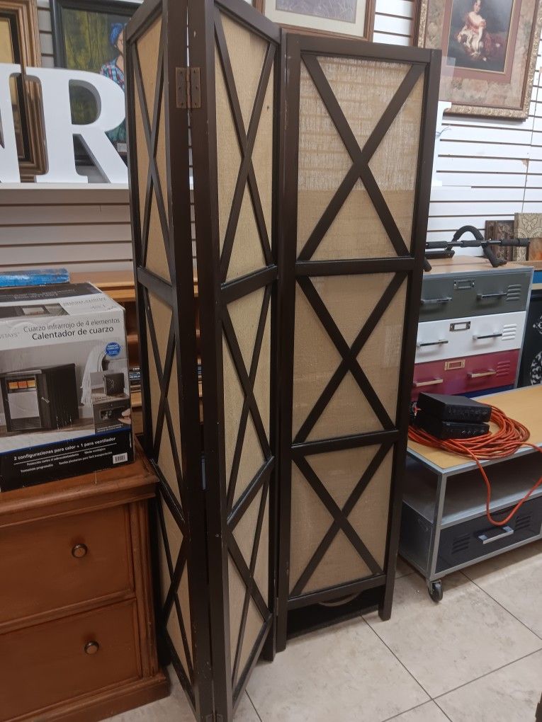 Wood 3 Panel Divider