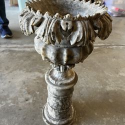 Large antique marble planter