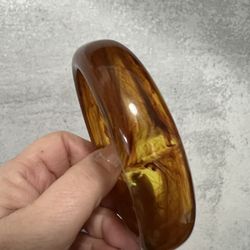 Vintage Root beer Bakelite bangle bracelet