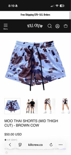 Kill Crew Cow Print Shorts