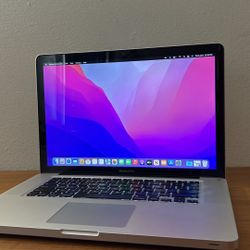 Apple MacBook Pro 15” I7/8GB/256GB SSD $175