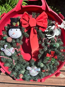 Decorated Christmas wreath