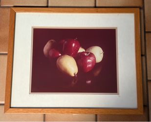 2 Framed Fruit Still Life Photo Print