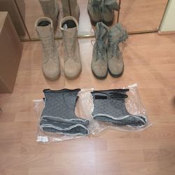 Construction Boots and Foot Warmers 