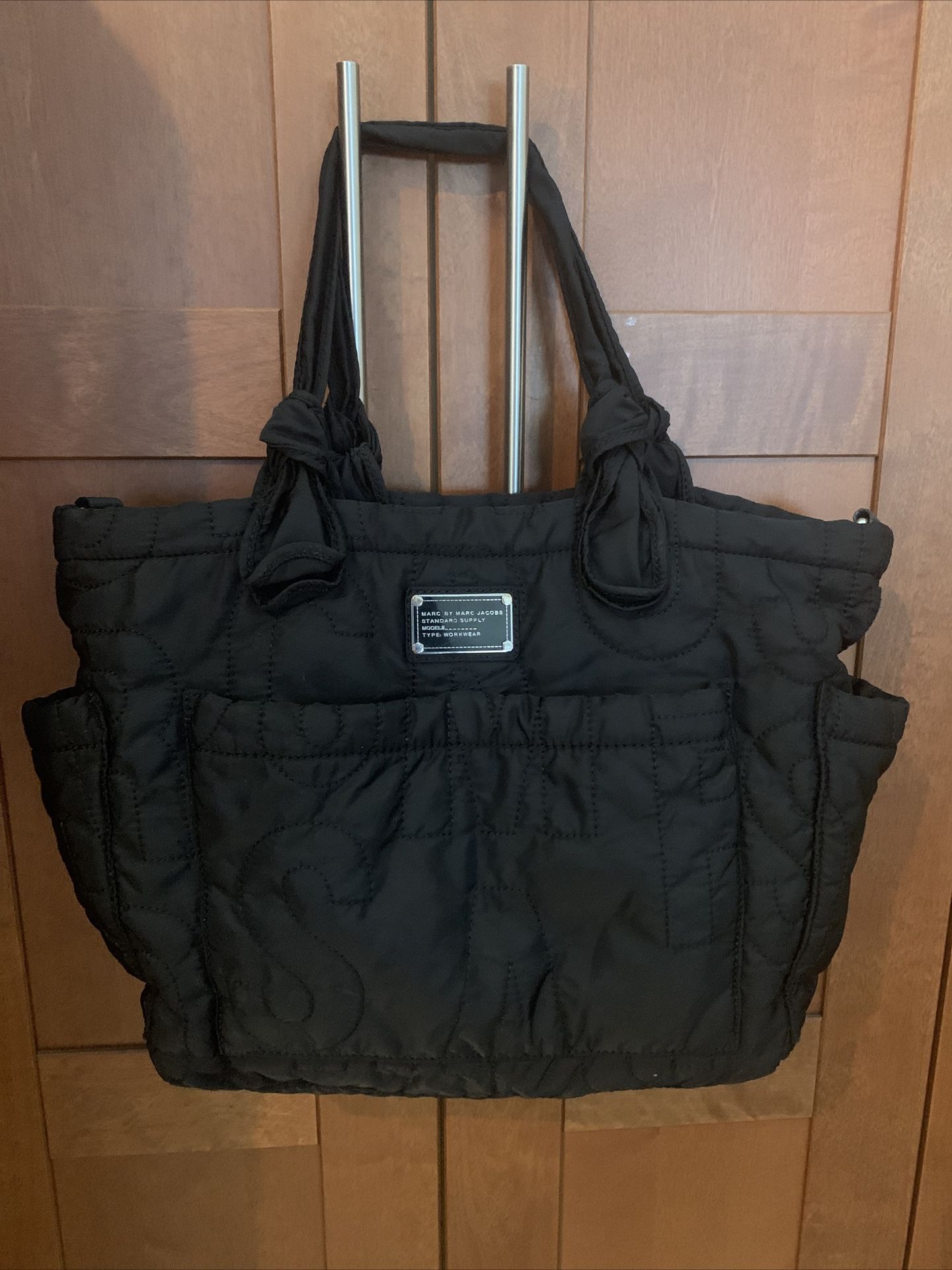 Marc by Marc Jacobs Tote Eliza Eliz-a-baby Black Quilted Nylon Baby Diaper Bag