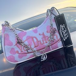 Cow print von Dutch shoulder bag