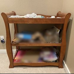 Solid Wood Changing Table 