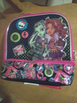 Monster high lunch bag