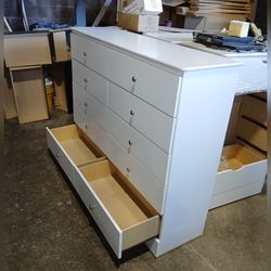 Ten dressers with rails