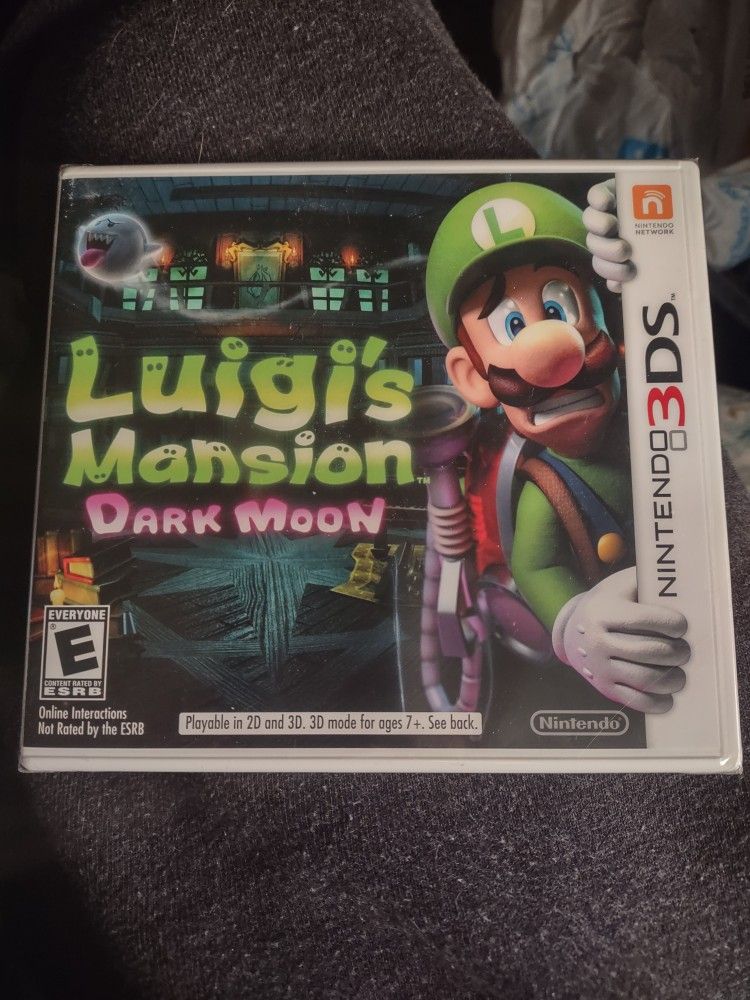 New Sealed Luigi's Mansion Dark Moon Playable In 2D And 3D 3DS