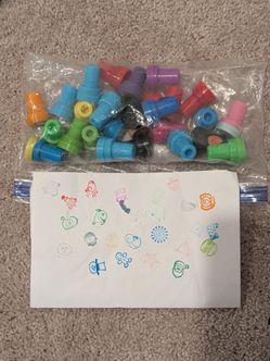 Set of mini stamps