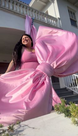Pink Silk Bow